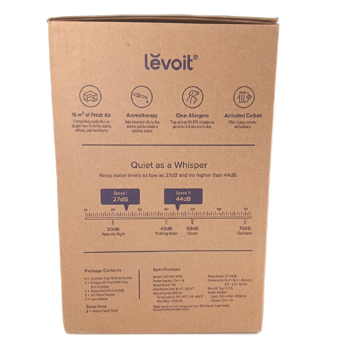 Levoit Luftreiniger Core Mini True HEPA Filter Aromatherapie – Wie neu