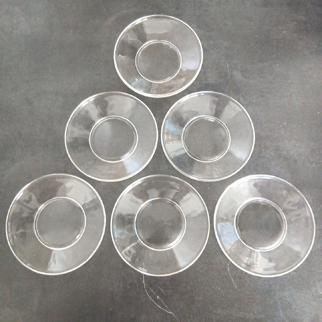 Glasmark Glasuntertassen Geschirr Krosno 110 mm transparent Set Service – Neu