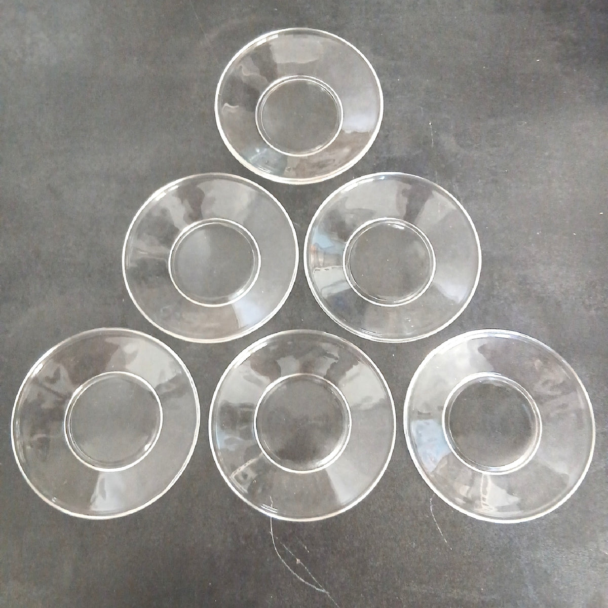 Glasmark Glasuntertassen Geschirr Krosno 110 mm transparent Set Service – Neu