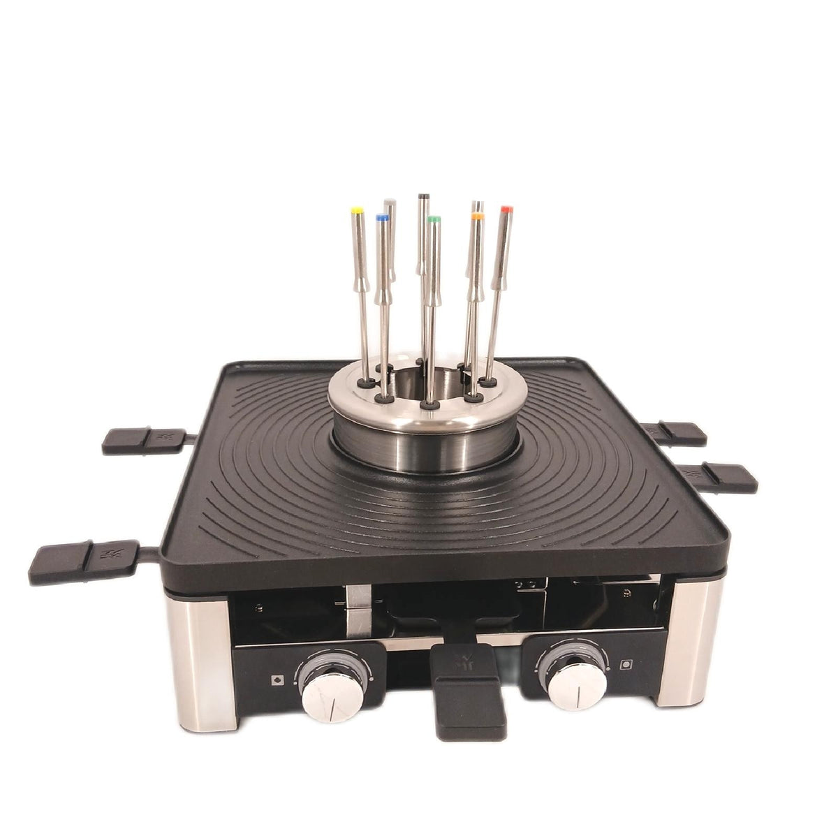 WMF Raclette Gourmet Station Tisch Grill Lumero 3 in 1 vielseitig elegant robust