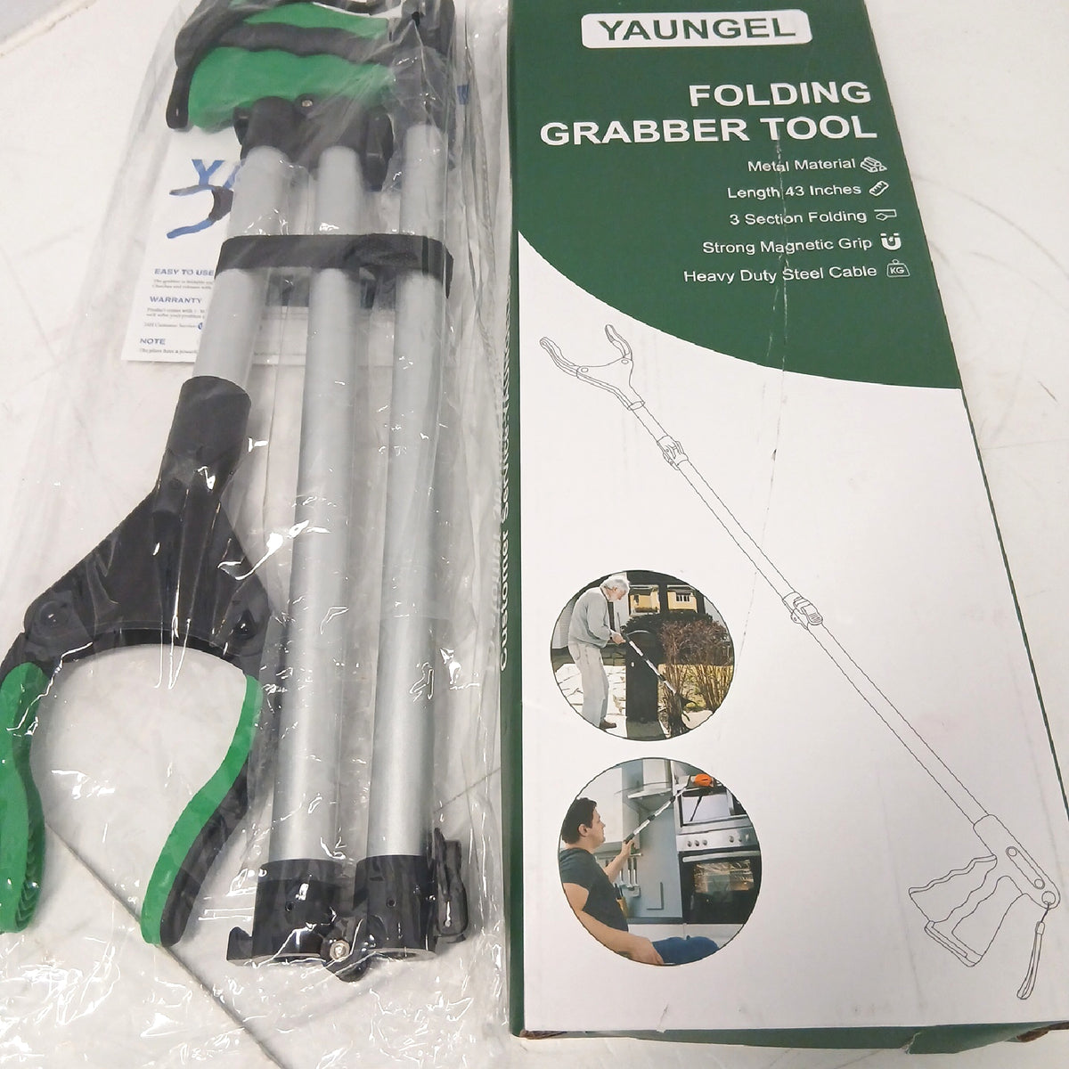YAUNGEL 108 cm Greifzange für Senioren, Folding Greifer mit – Wie neu