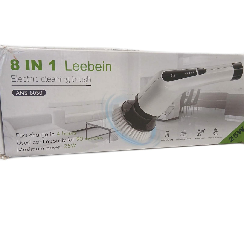 Elektrische Reinigungsbürste, Electric Spin Scrubber schnurlos mit 8 – Wie neu