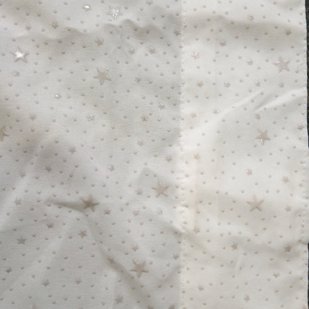 Girasolehome Vorhänge mit Sternen, 2 Stück, 150 × 70 cm, weiß – Wie neu