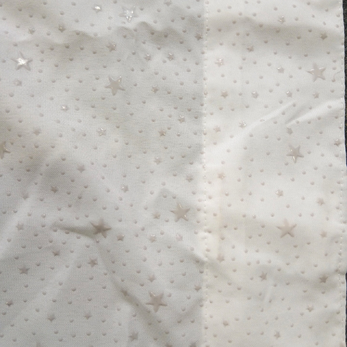 Girasolehome Vorhänge mit Sternen, 2 Stück, 150 × 70 cm, weiß – Wie neu