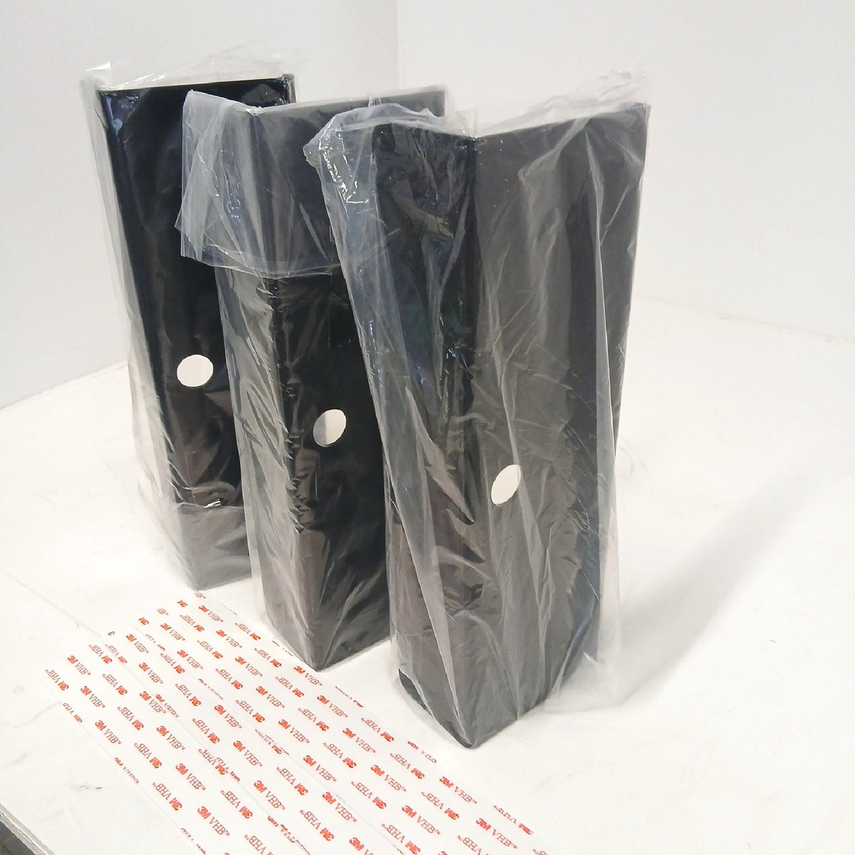 SHEPIN 3er-Set Wandregal ohne Bohren Wand Schwarz Schweberegal, 30 cm – Wie neu