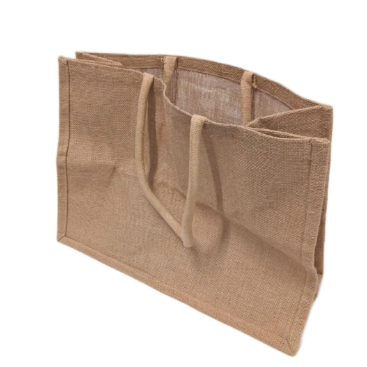 Westford Mill Einkaufstasche aus Jute, 30 × 30 × 19 cm, natur – Wie neu