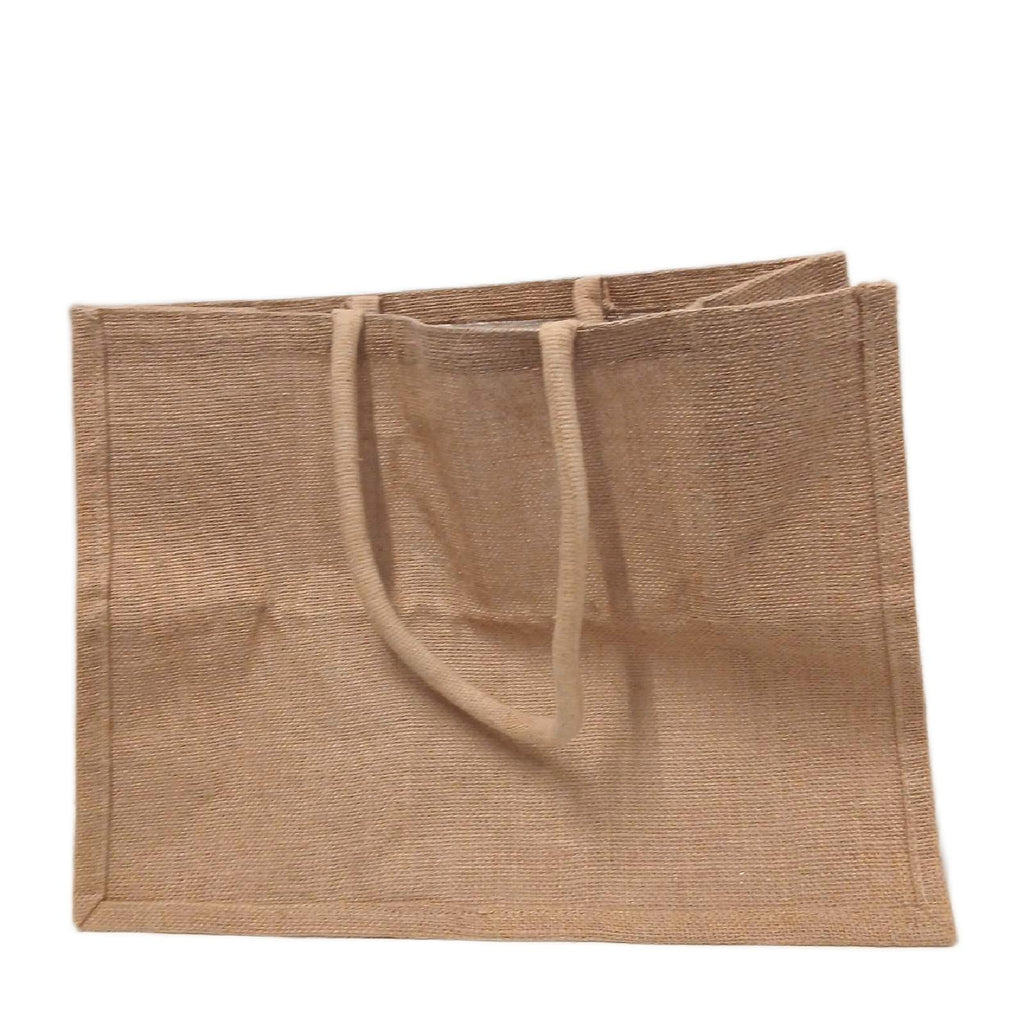 Westford Mill Einkaufstasche aus Jute, 30 × 30 × 19 cm, natur – Wie neu