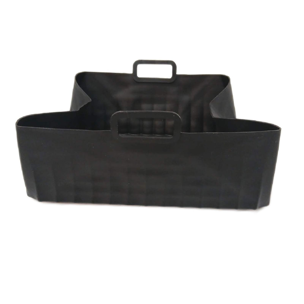 Silikonkorb Airfryer Zubehör 13 × 20 cm 2er-Set Schwarz Frittieren – Wie neu