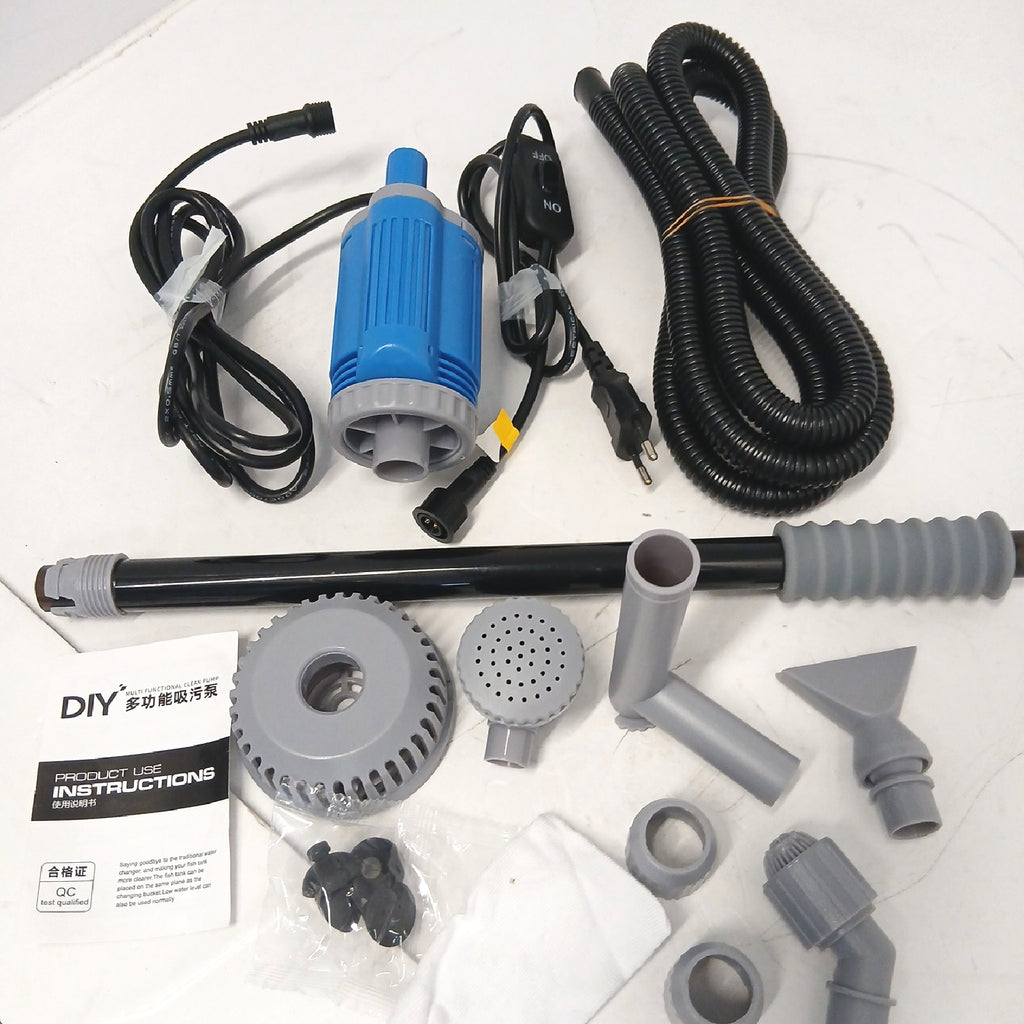 Atnhyruhd Elektrischer Mulmsauger Bodenreinigung Set Aquarium – Wie neu
