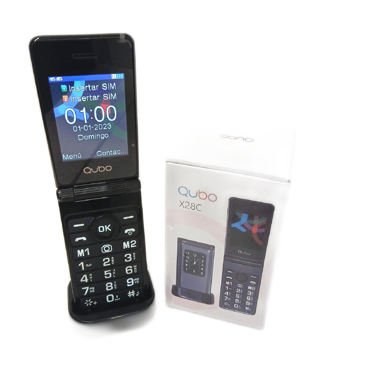 Qubo Telefon Festnetztelefon Telefonzubehör X 28BKC Schwarz – Wie neu