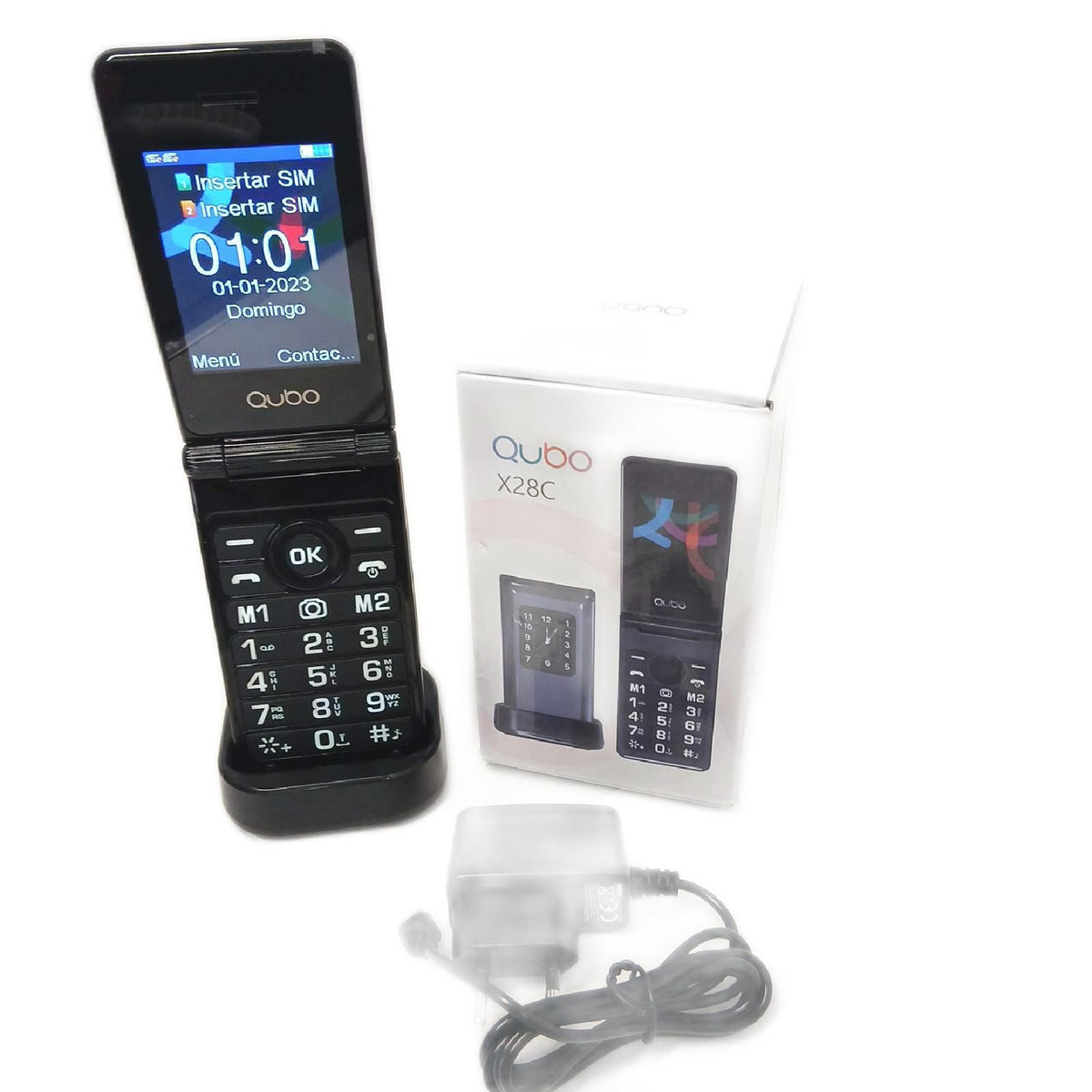 Qubo Telefon Festnetztelefon Telefonzubehör X 28BKC Schwarz – Wie neu