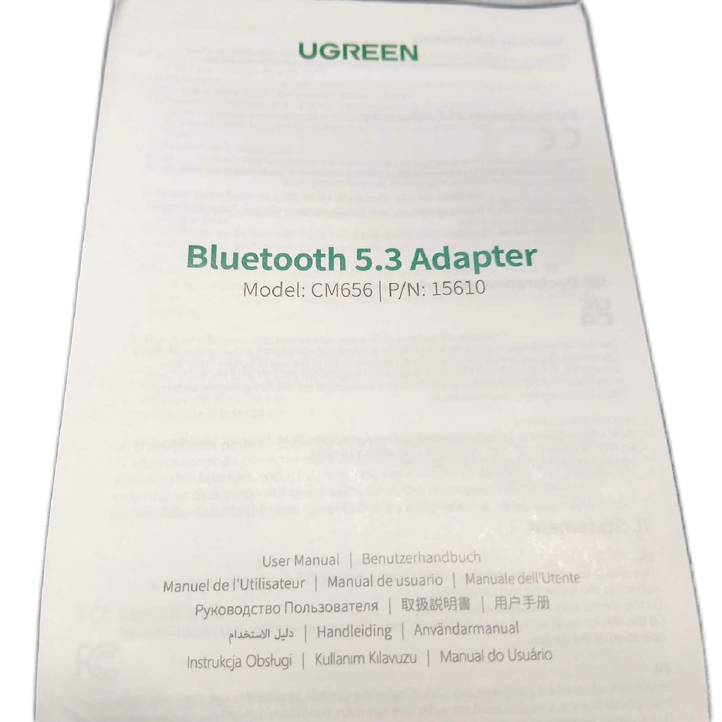 UGREEN Bluetooth-5.3-Adapter, schwarz – Wie neu