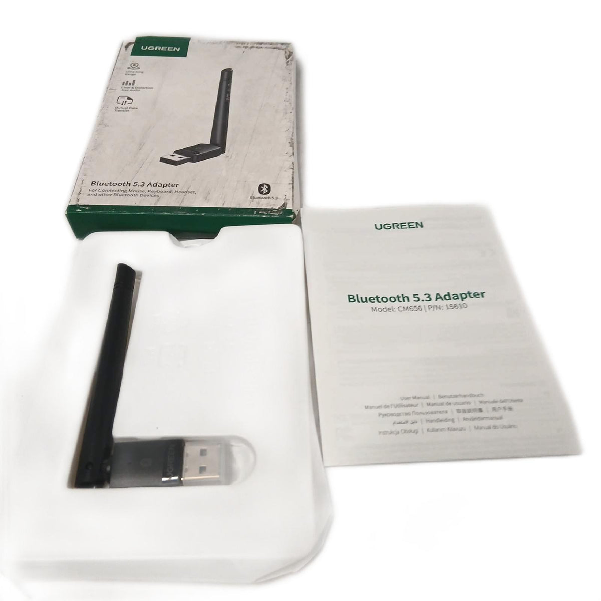 UGREEN Bluetooth-5.3-Adapter, schwarz – Wie neu