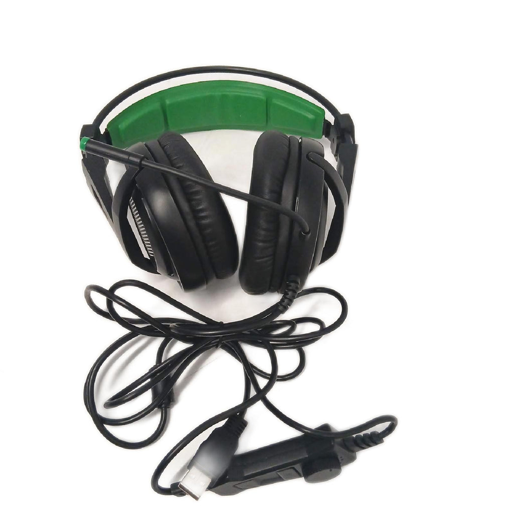 BG Xonar X6 Headset Kopfhörer Gaming Zubehör Schwarz Grün – Sehr gut