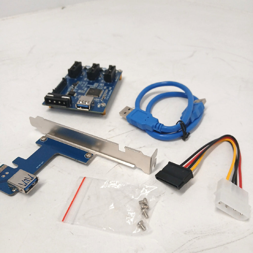 PCI Express Riser Erweiterung 3 Port USB 3 0 Verbindungskarte ohne – Wie neu