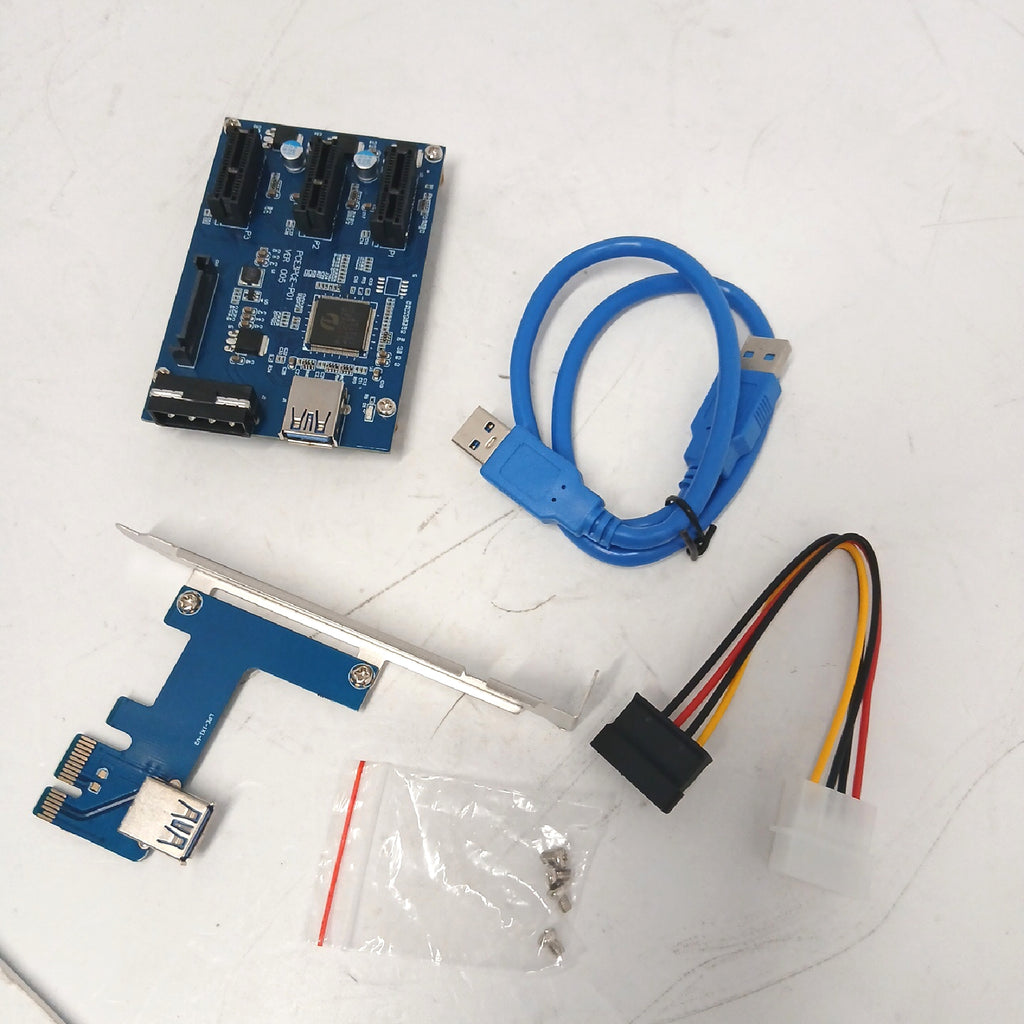 PCI Express Riser Erweiterung 3 Port USB 3 0 Verbindungskarte ohne – Wie neu