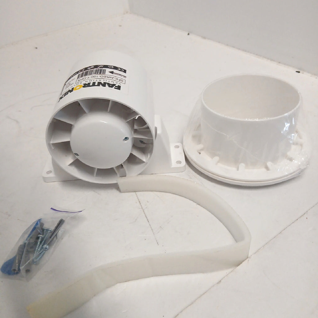Duschventilator, 10.2 cm, sehr leise, komplettes Set – Sehr gut, unvollständig