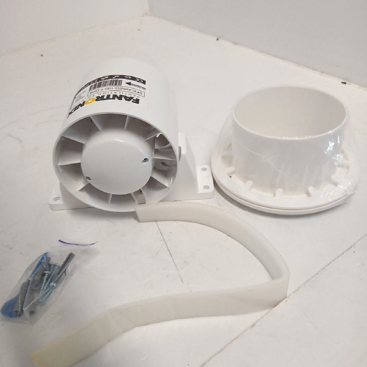 Duschventilator, 10.2 cm, sehr leise, komplettes Set – Sehr gut, unvollständig