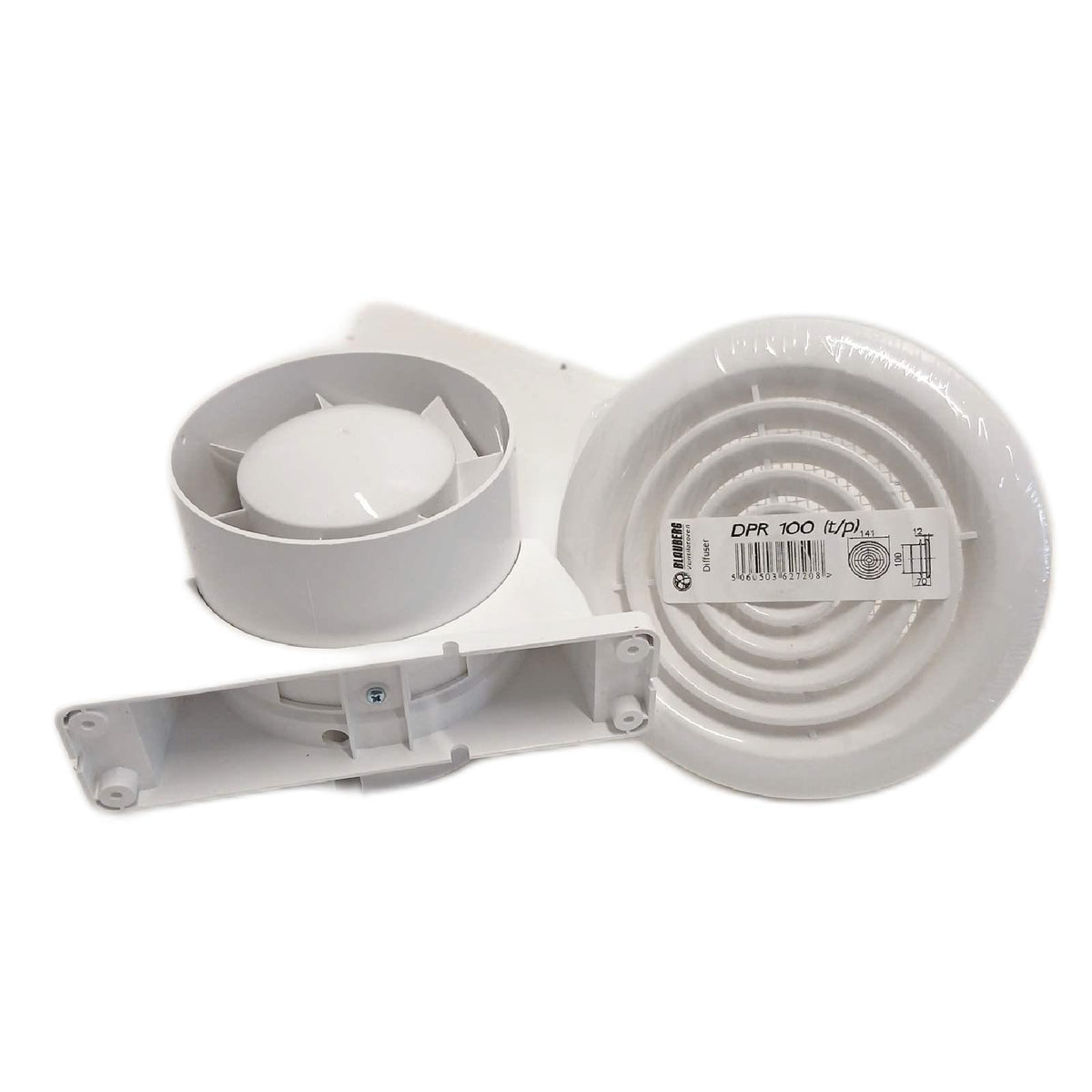 Duschventilator, 10.2 cm, sehr leise, komplettes Set – Sehr gut, unvollständig