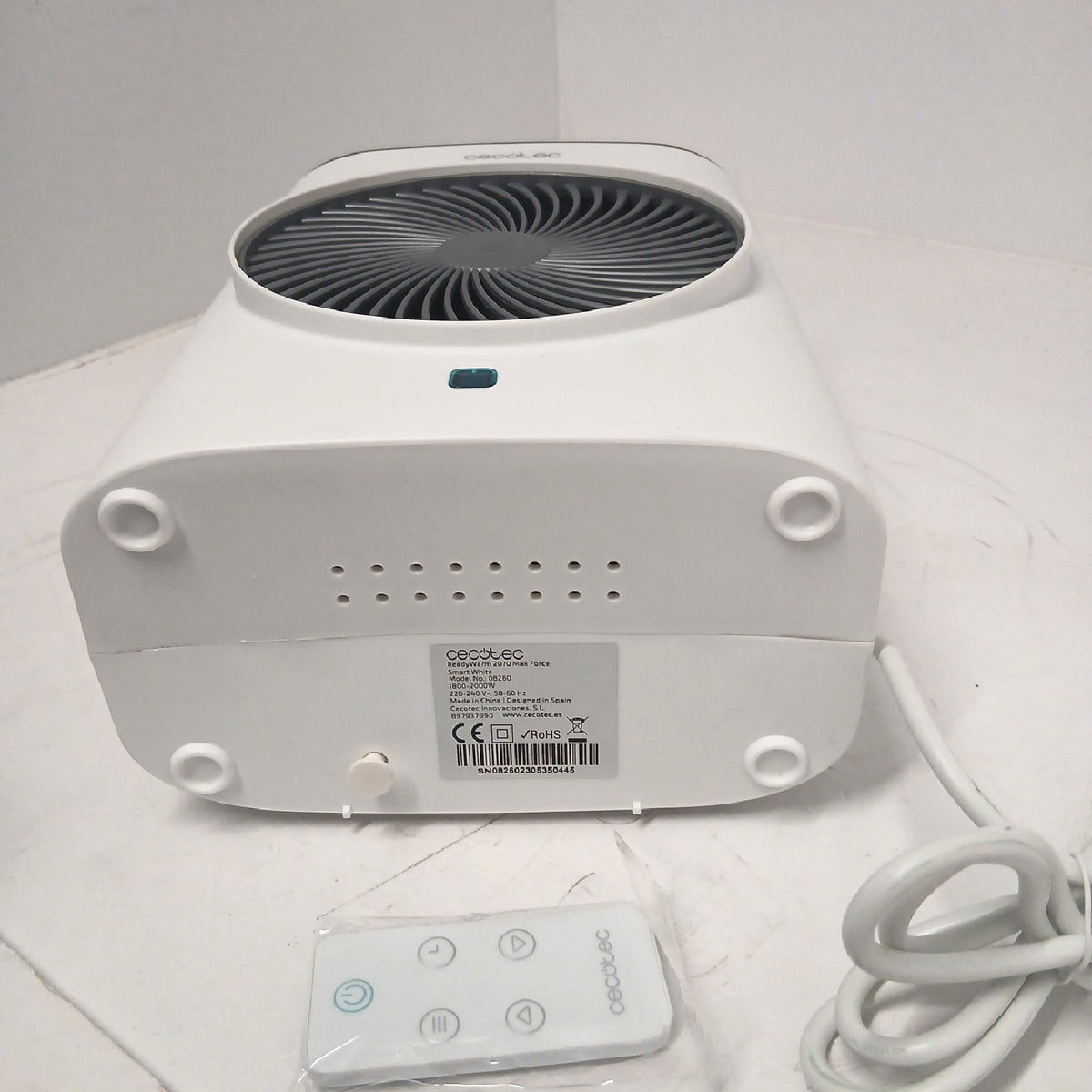 Cecotec Heizlüfter Heizung ReadyWarm 2070 Max Force Smart Weiß 2000 Watt – Gut