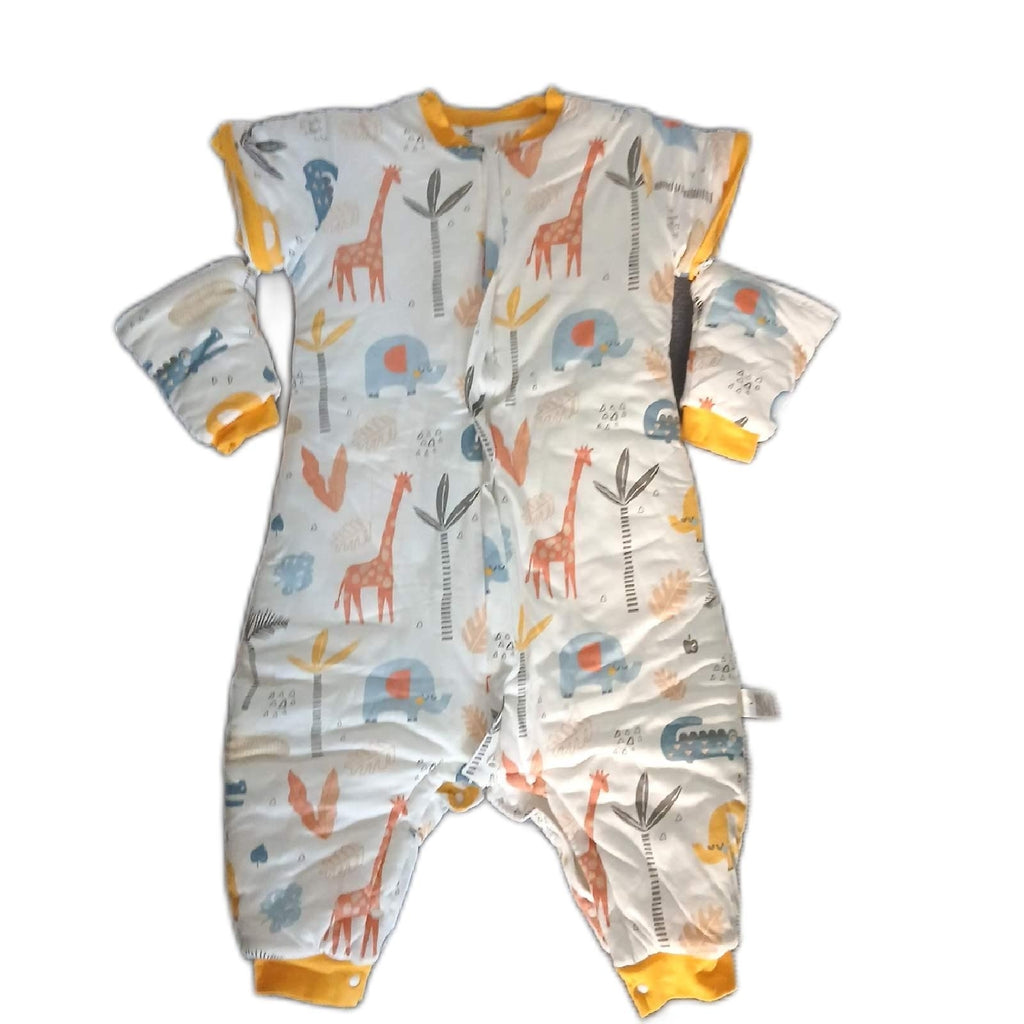 Babyschlafsack aus Baumwolle mit abnehmbaren Ärmeln – Wie neu