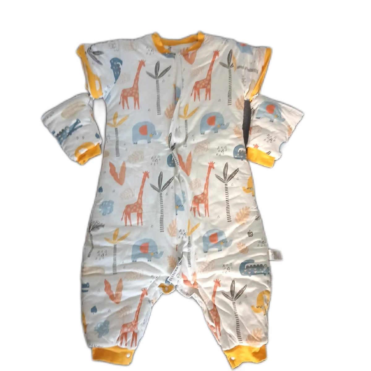 Babyschlafsack aus Baumwolle mit abnehmbaren Ärmeln – Wie neu
