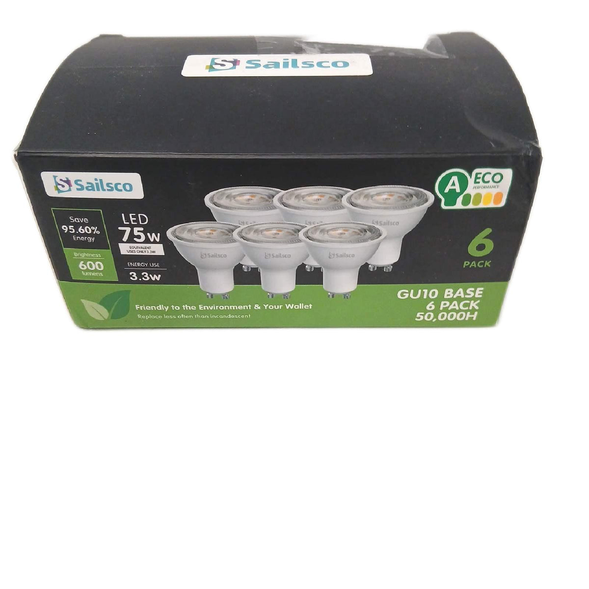 Sailsco GU10 LED-Lampe, 3,3 W, 600 lm, 4000 K, neutralweiß – Wie neu