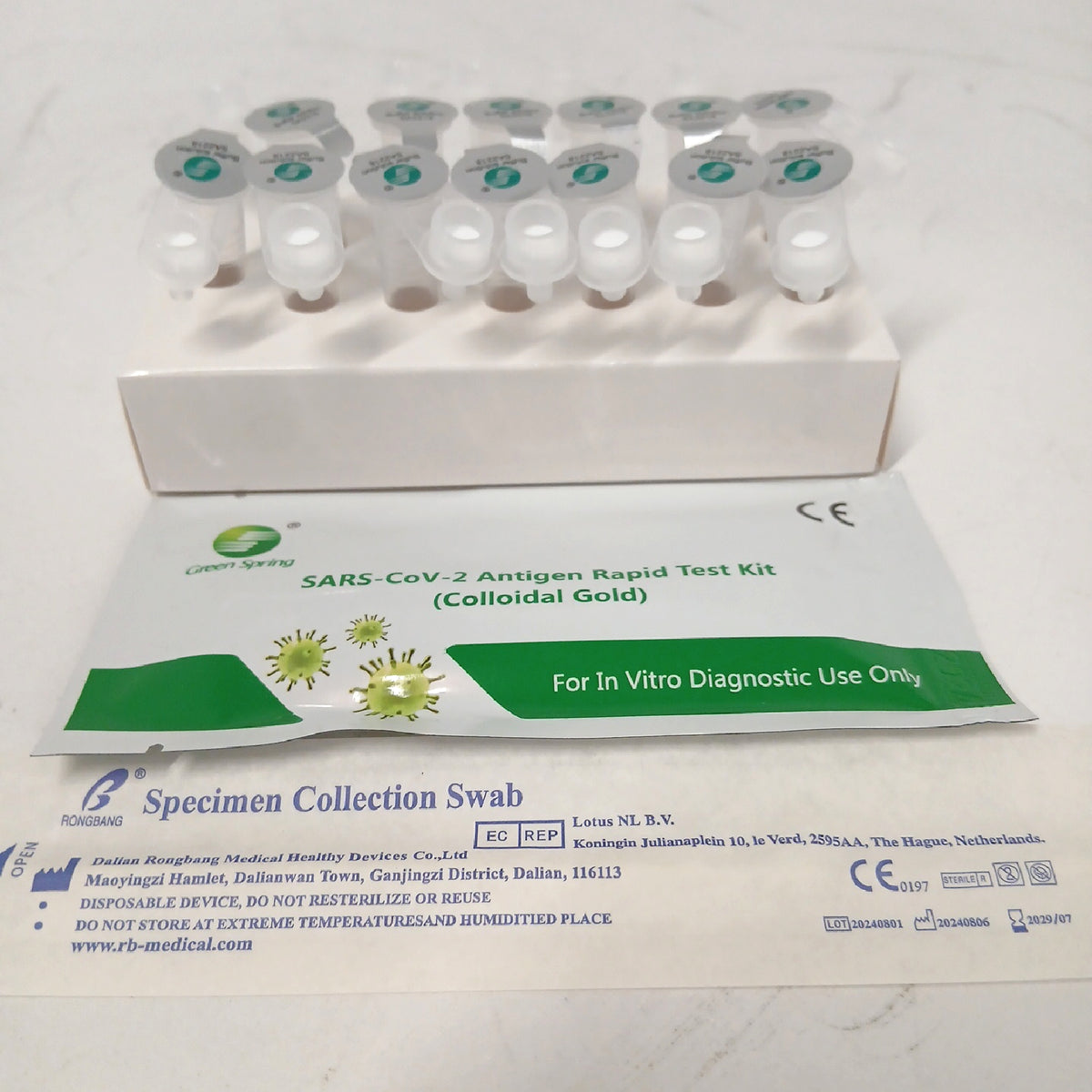 Greenspring 4in1 Lolli/Nasal/Spucktest Speicheltest Corona Schnelltest – Neu