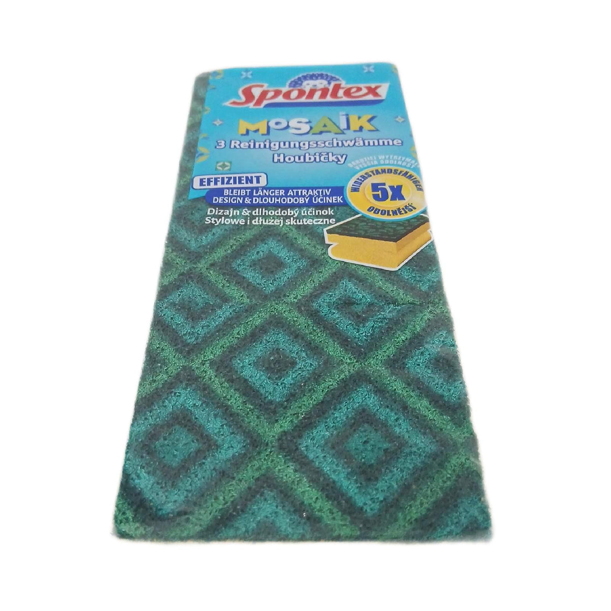 Spontex Reinigungsschwamm Mosaik, Scheuerschwamm – Neu