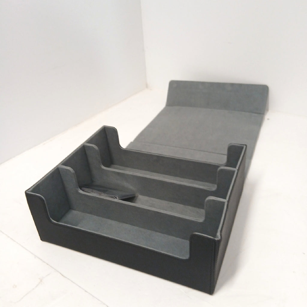 Aufbewahrungsbox Organizer Aufbewahrung 29 × 23 cm Innenfächer schwarz – Gut
