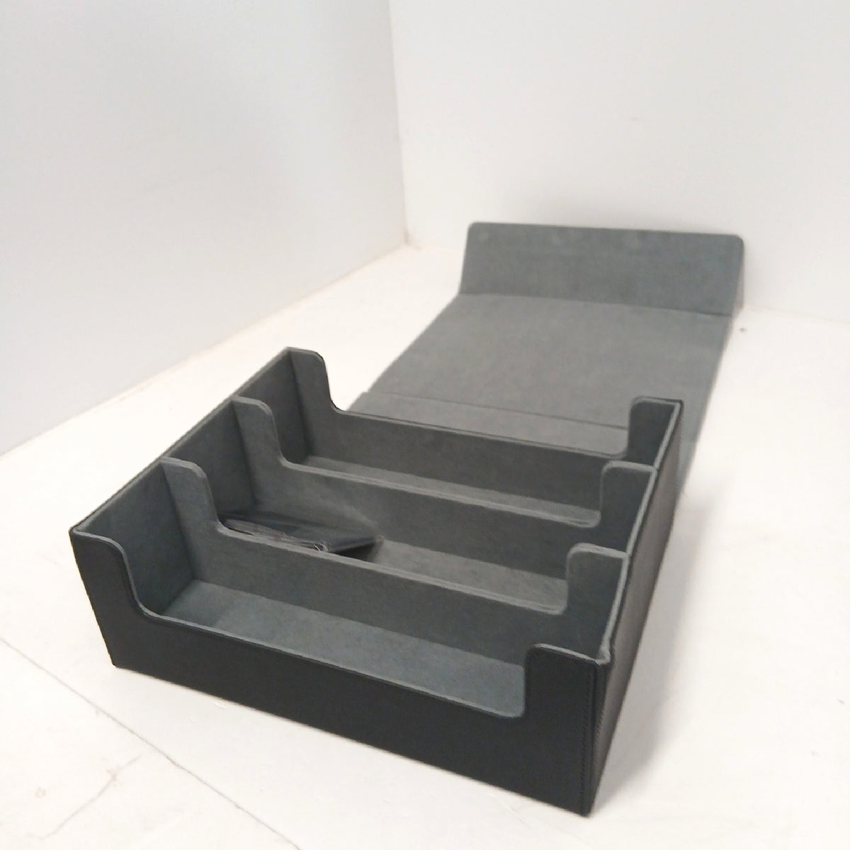 Aufbewahrungsbox Organizer Aufbewahrung 29 × 23 cm Innenfächer schwarz – Gut