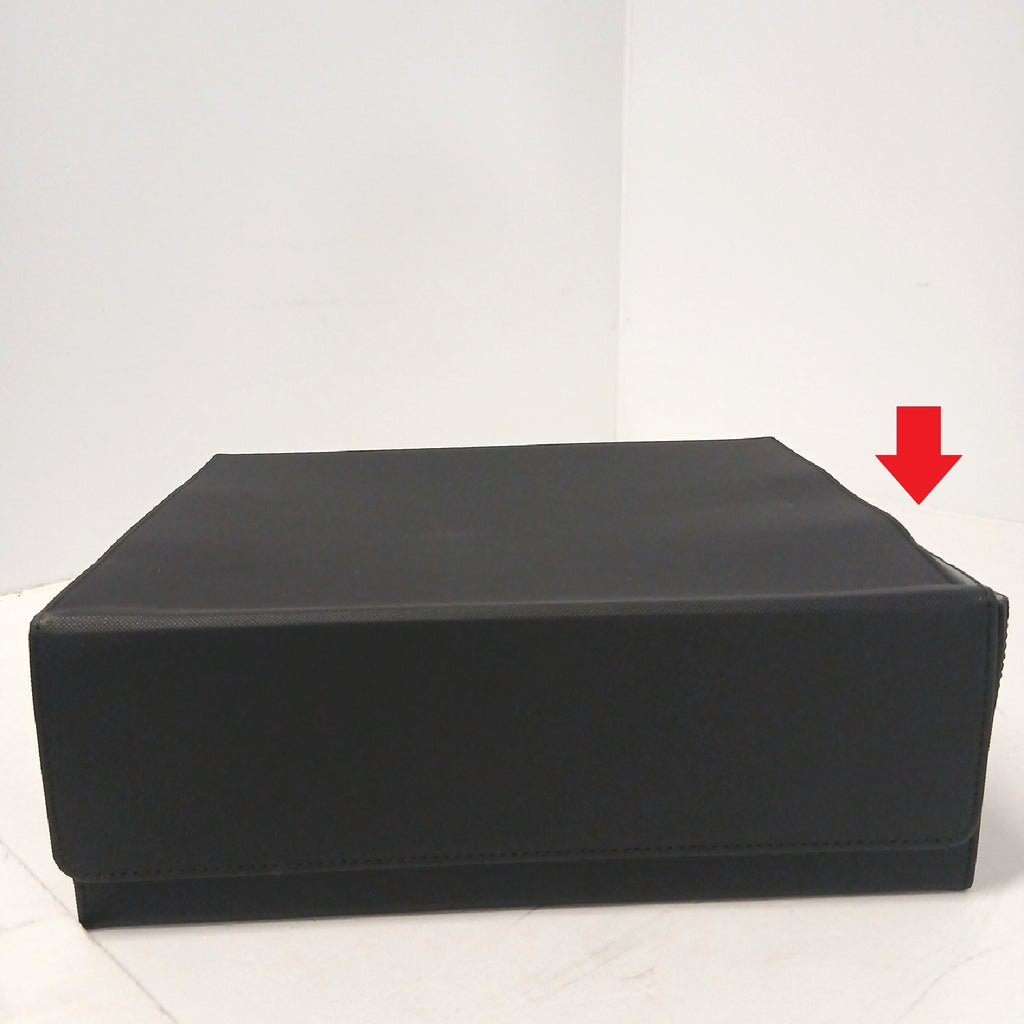 Aufbewahrungsbox Organizer Aufbewahrung 29 × 23 cm Innenfächer schwarz – Gut