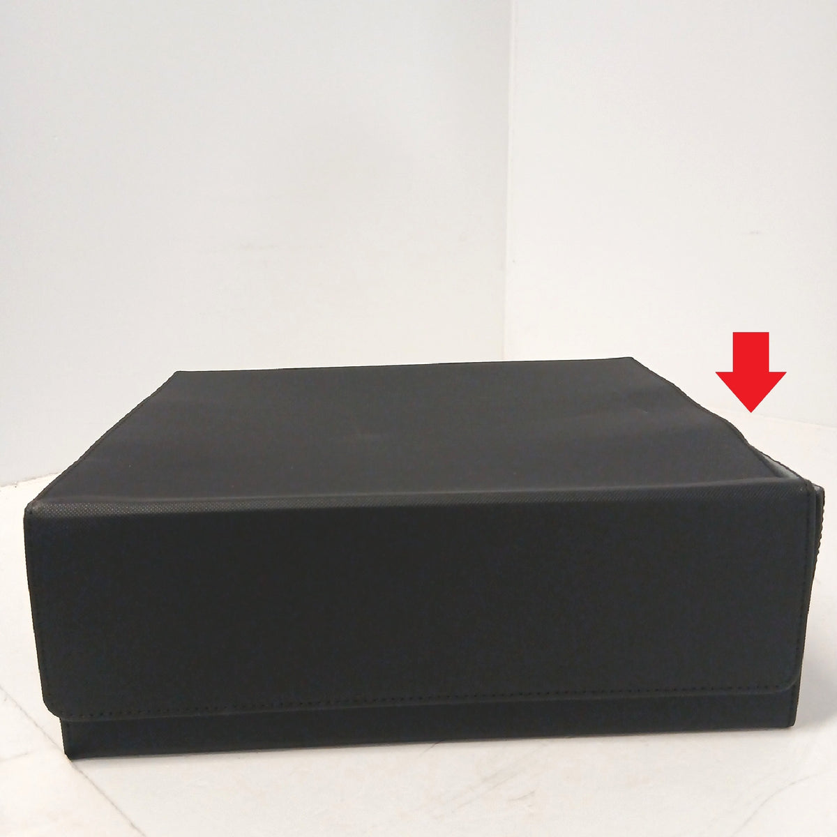 Aufbewahrungsbox Organizer Aufbewahrung 29 × 23 cm Innenfächer schwarz – Gut
