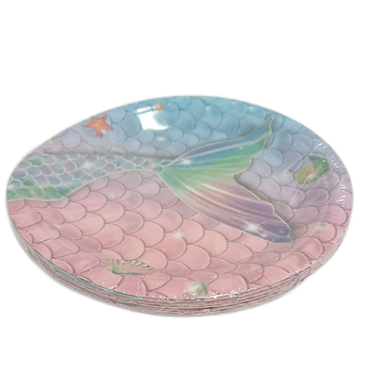 Pekifaves Partygeschirr Gartendeko Mermaid Party Set für 16 Gäste Feier – Neu