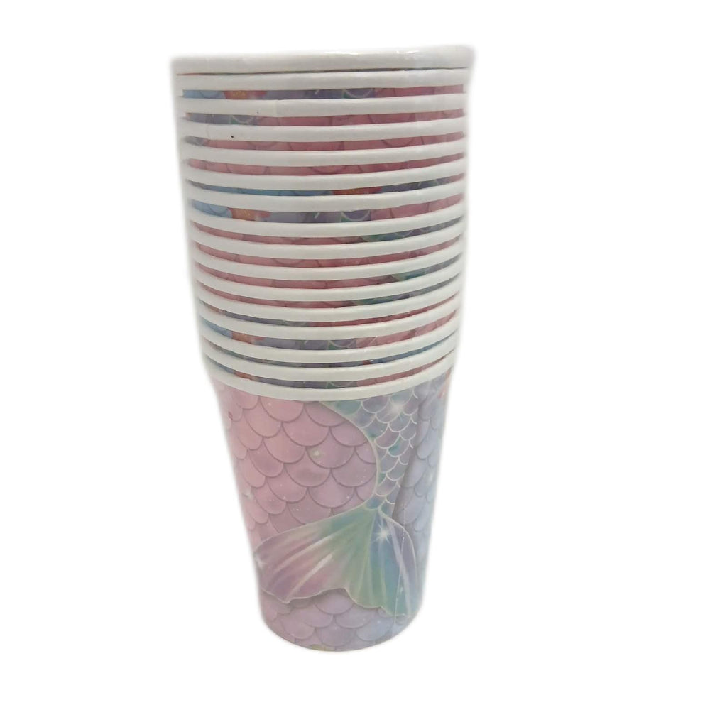 Pekifaves Partygeschirr Gartendeko Mermaid Party Set für 16 Gäste Feier – Neu