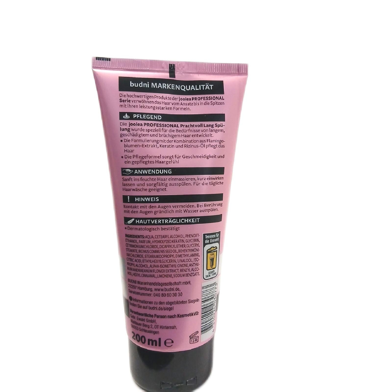 JOOLEA - Prachtvoll lang Spülung - mit Flamingoblumen-Extrakt & Keratin