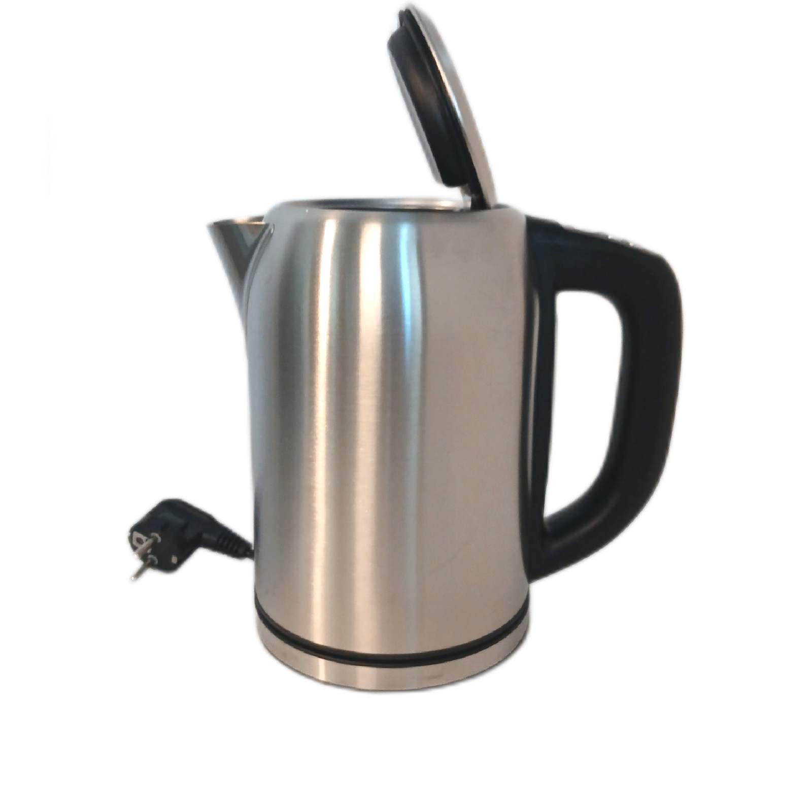 Amazon Basics Edelstahlwasserkocher mit Digitalanzeige, Strix-Controller, Warmhaltefunktion, Temperaturregelung, 1,7 l (EU-Stecker), Silber