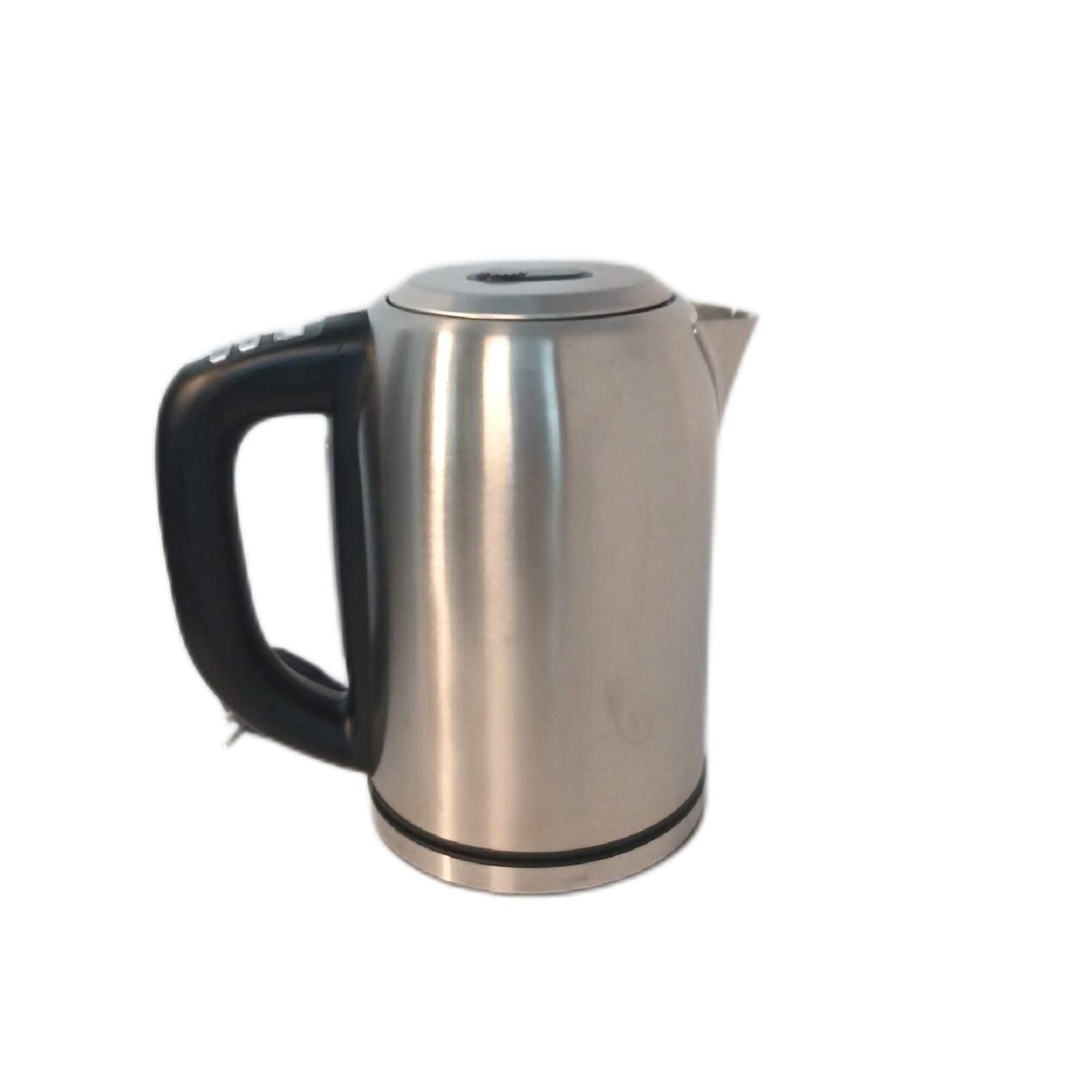 Amazon Basics Edelstahlwasserkocher mit Digitalanzeige, Strix-Controller, Warmhaltefunktion, Temperaturregelung, 1,7 l (EU-Stecker), Silber