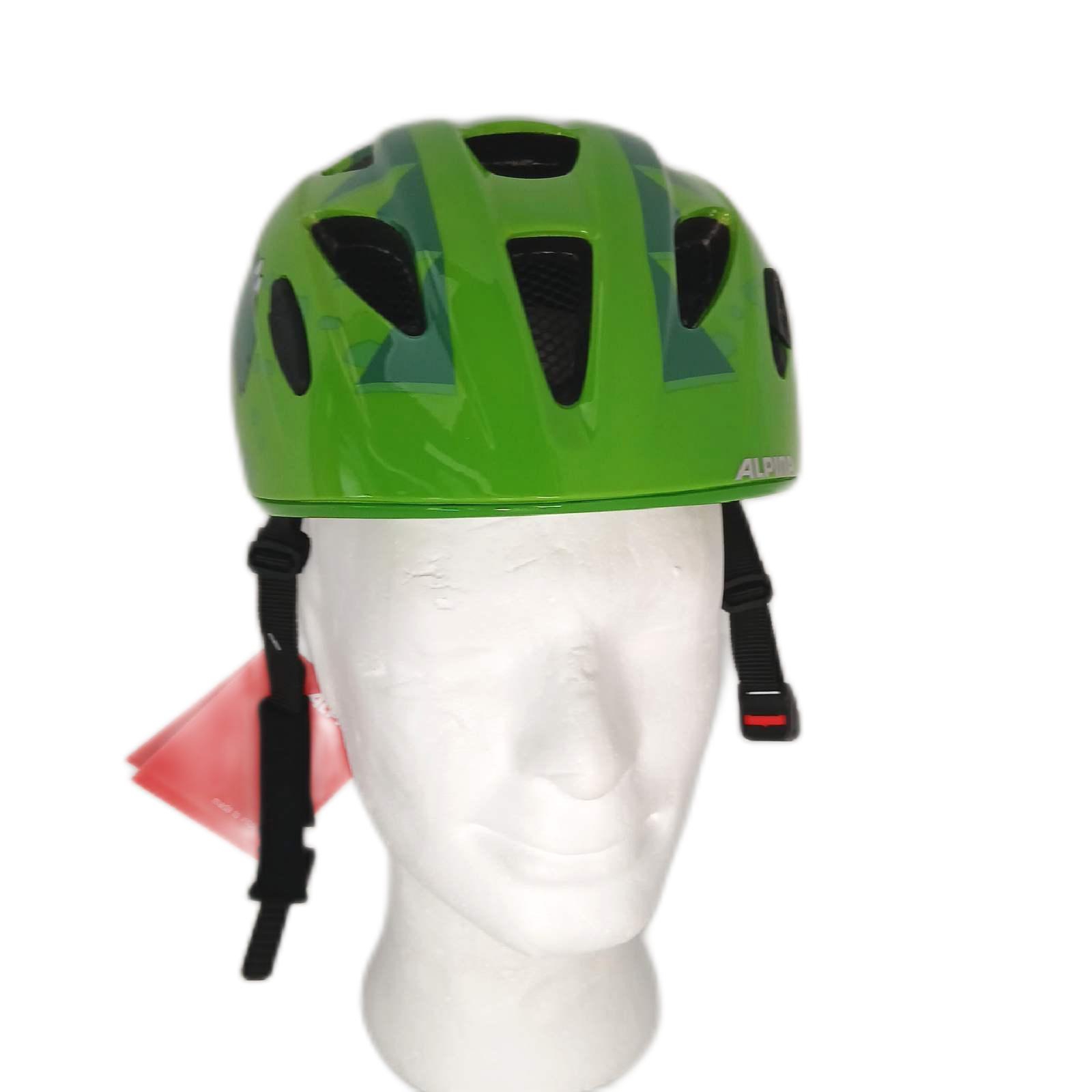 Alpina Fahrradhelm Sicherheit Dino Ximo Flash grün Kinder Radfahrvergnügen Schutz