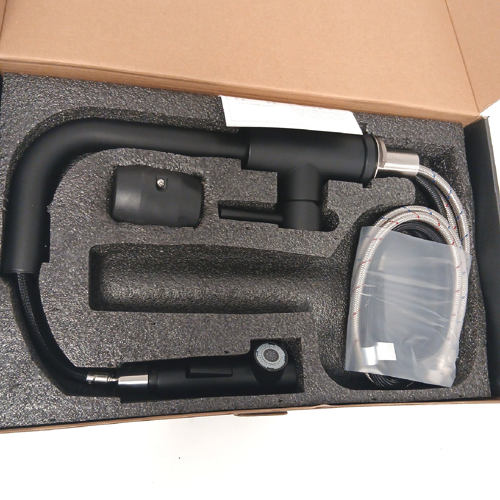 DJS Wasserhahn Küchenarmatur Küche Armatur Schwarz Innovativ Modern Design Eleganz