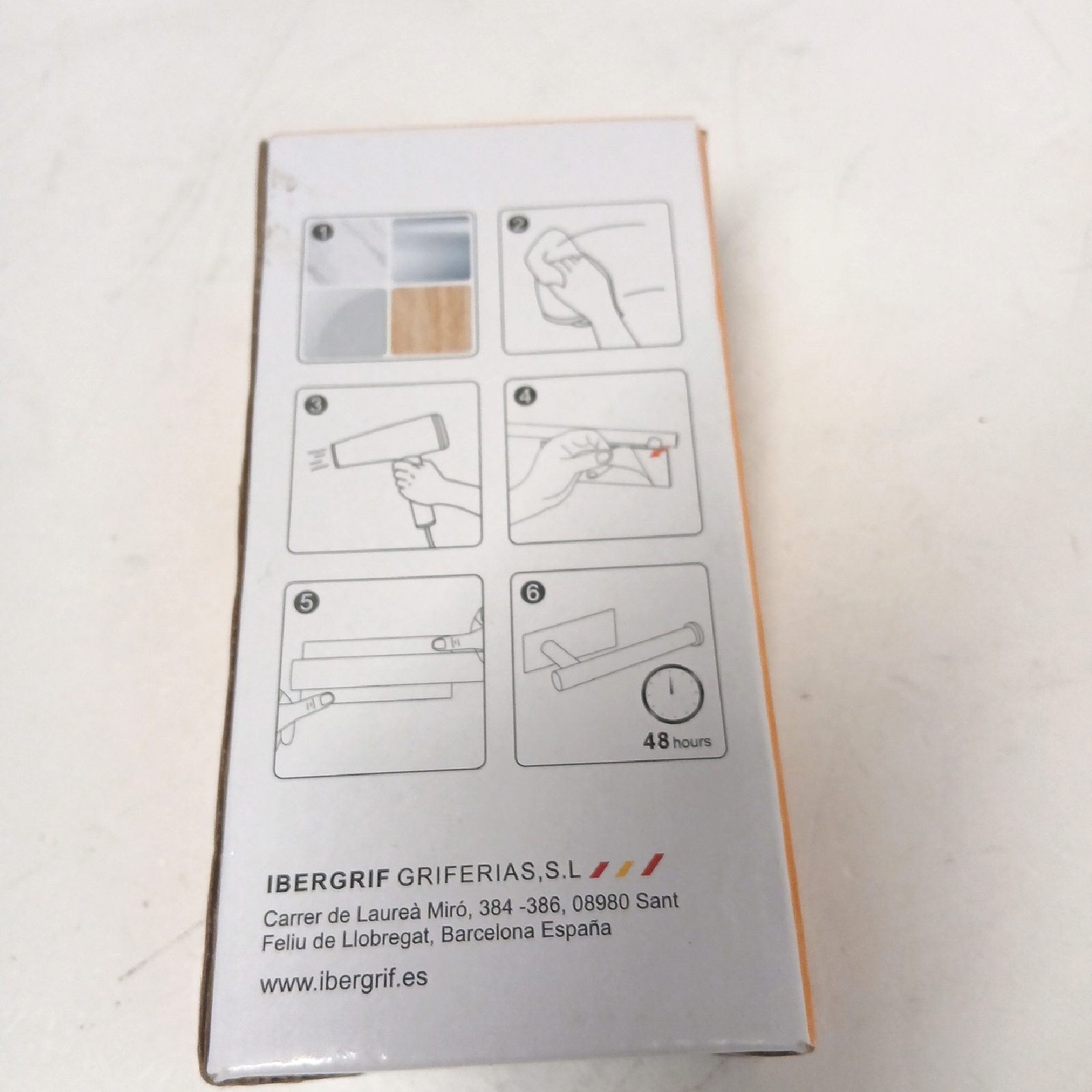 Ibergrif Toilettenpapierhalter Badaccessoires MK34052 Selbstklebend Praktisch Einfach Montierbar