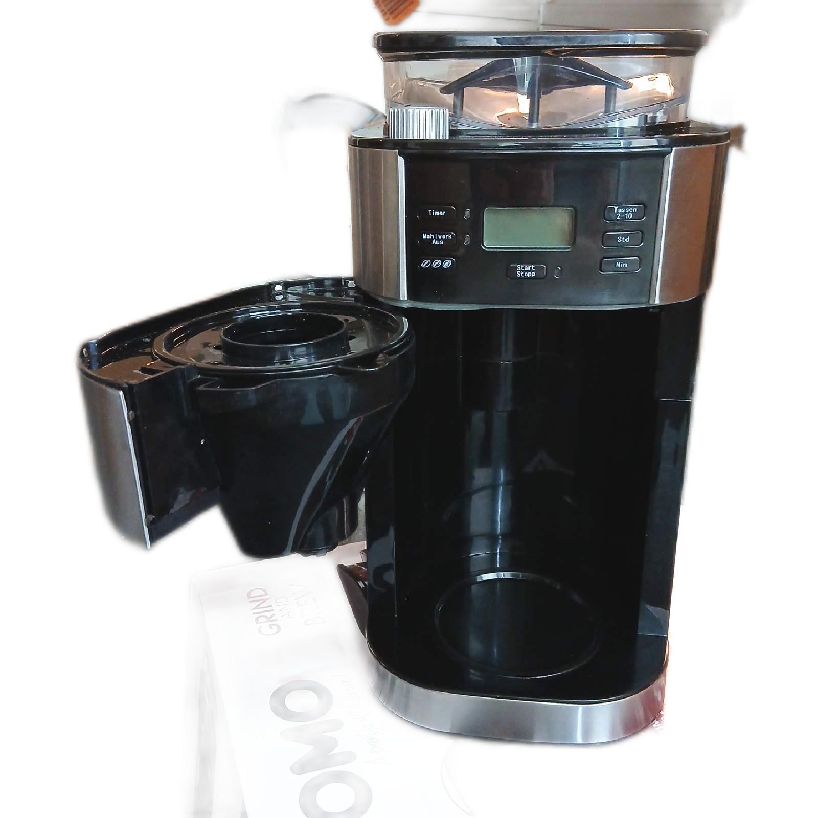 DOMO DO721K Kaffeemaschine 'Grind and Brew' Bean-to-Cup-Funktion - Unvollständig