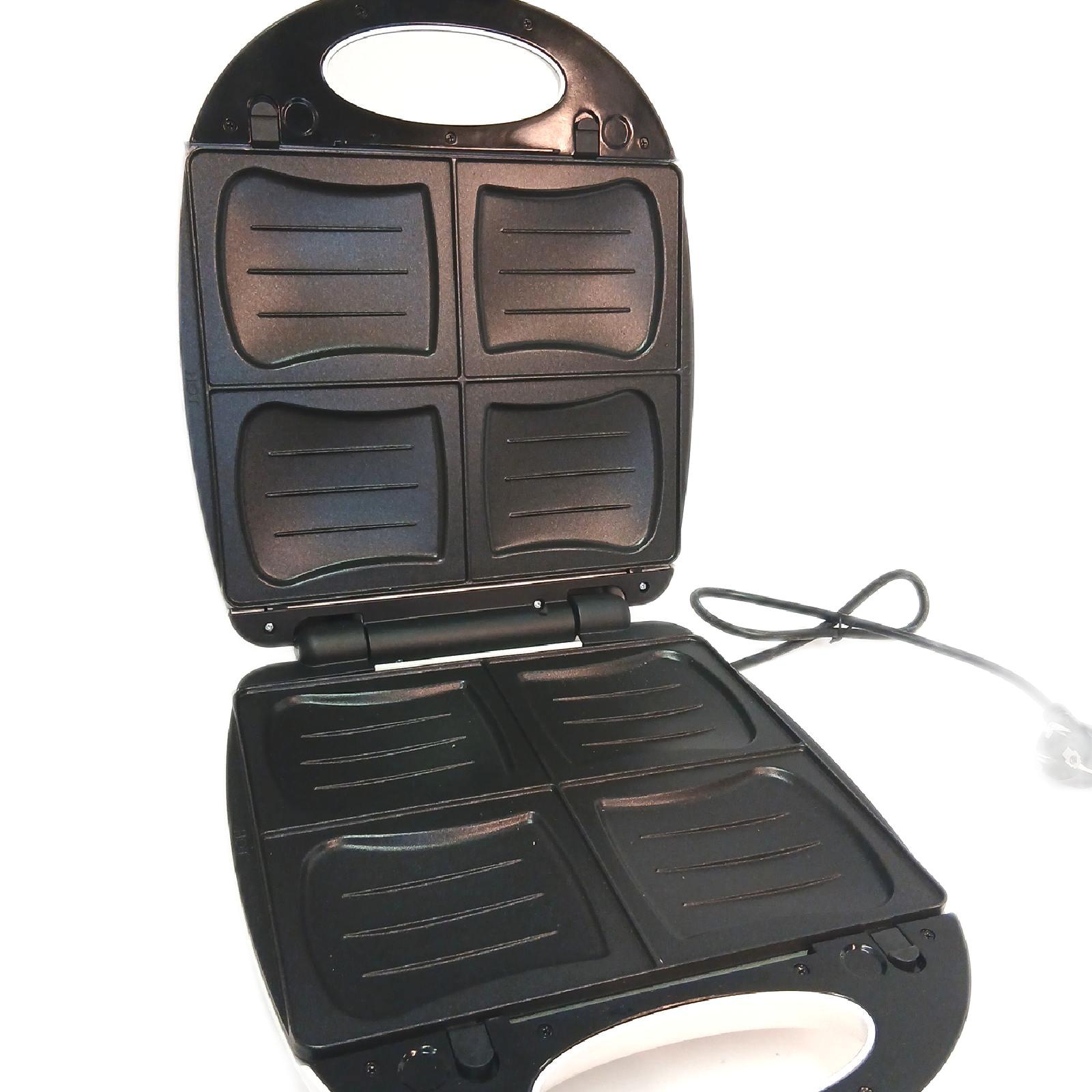 2in1 XL Familien Sandwich-Toaster 4 Sandwich Waffelautomat 4 lec - Unvollständig