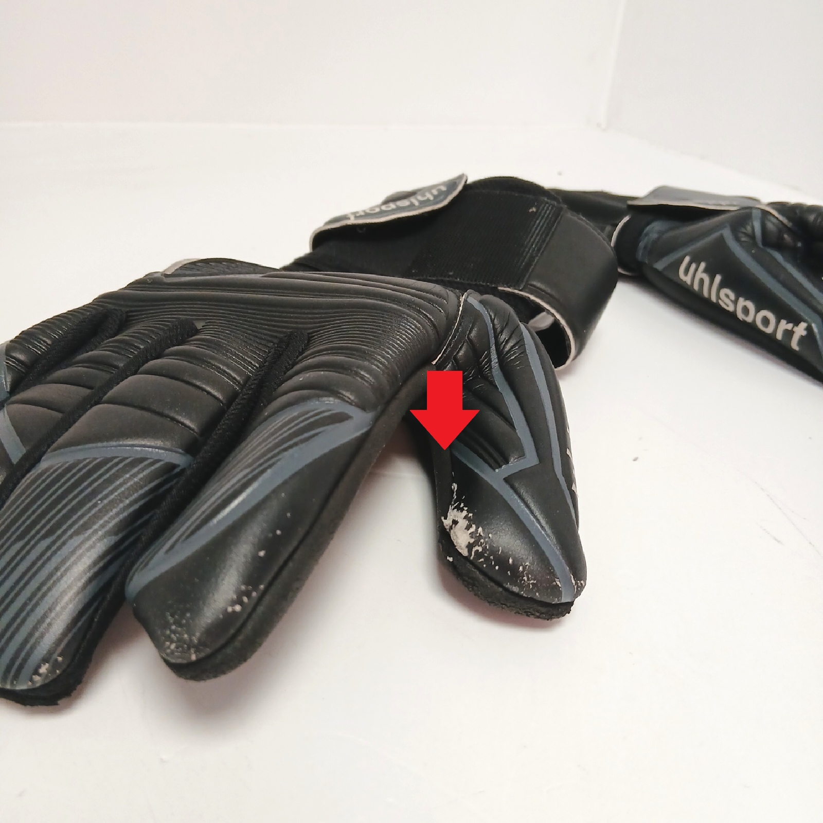 Uhlsport Torwarthandschuhe Kinder Fußballausrüstung Absolutgrip Trainer Grip Kontrolle Training