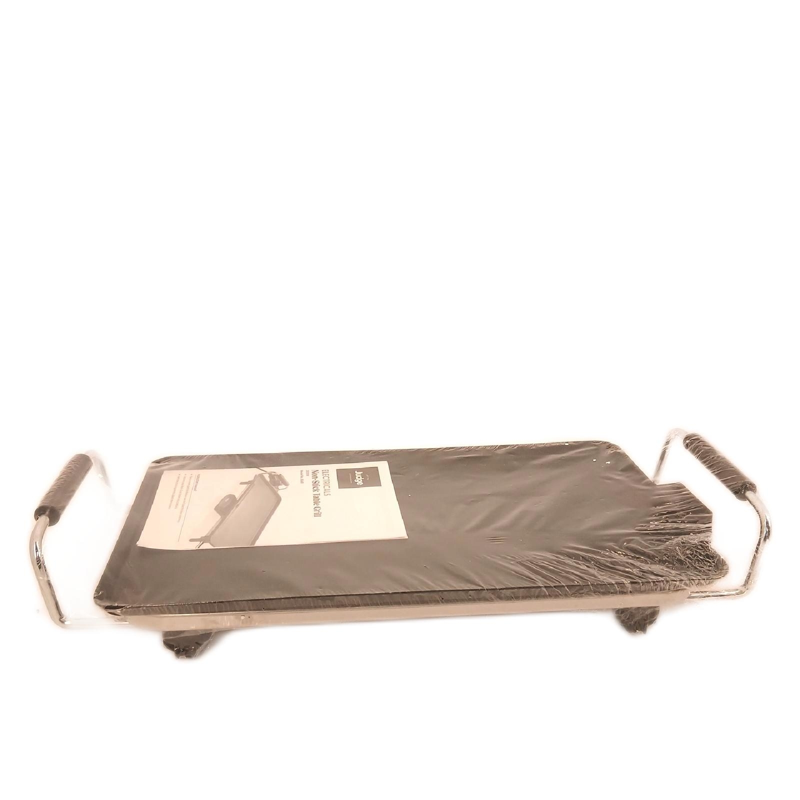 Judge Elektrischer Tischgrill Küchengerät Teppanyaki Heizplatte 43cm x 23cm 2000 Watt Leistung
