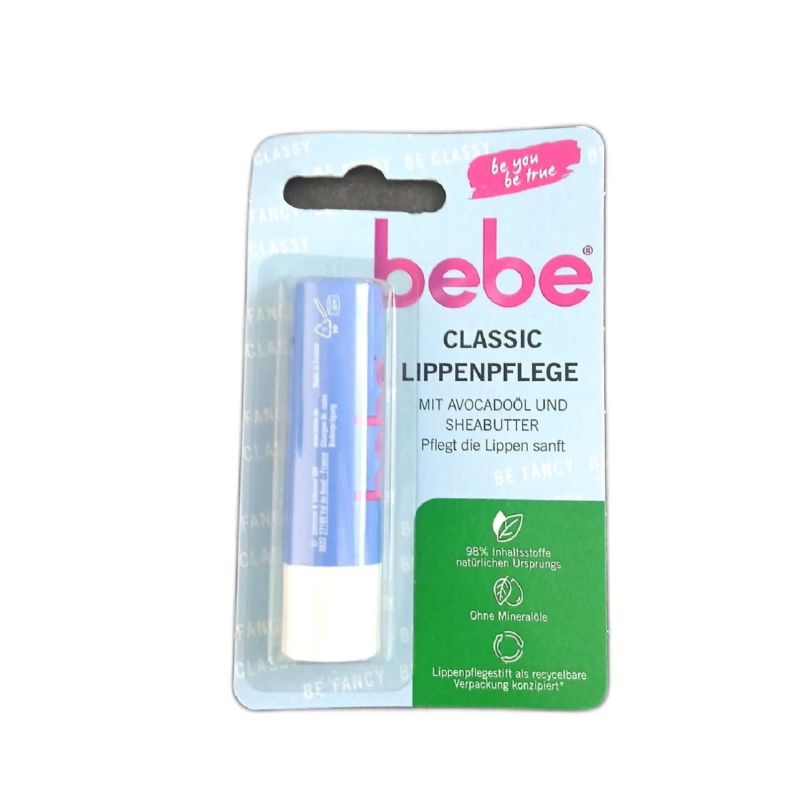 bebe Lippenpflege Classic, 4,9 g.