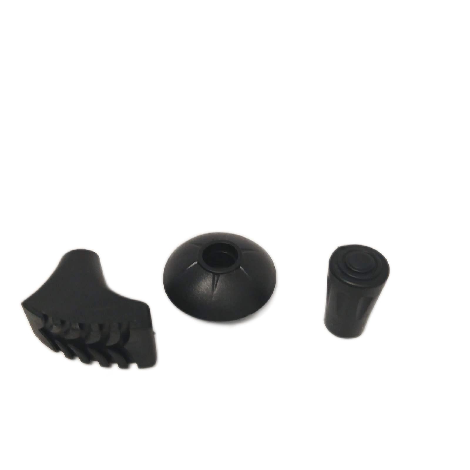 Wanderstock metall,135 cm,schwarz zum Wandern, Nordic Walking, Trekking