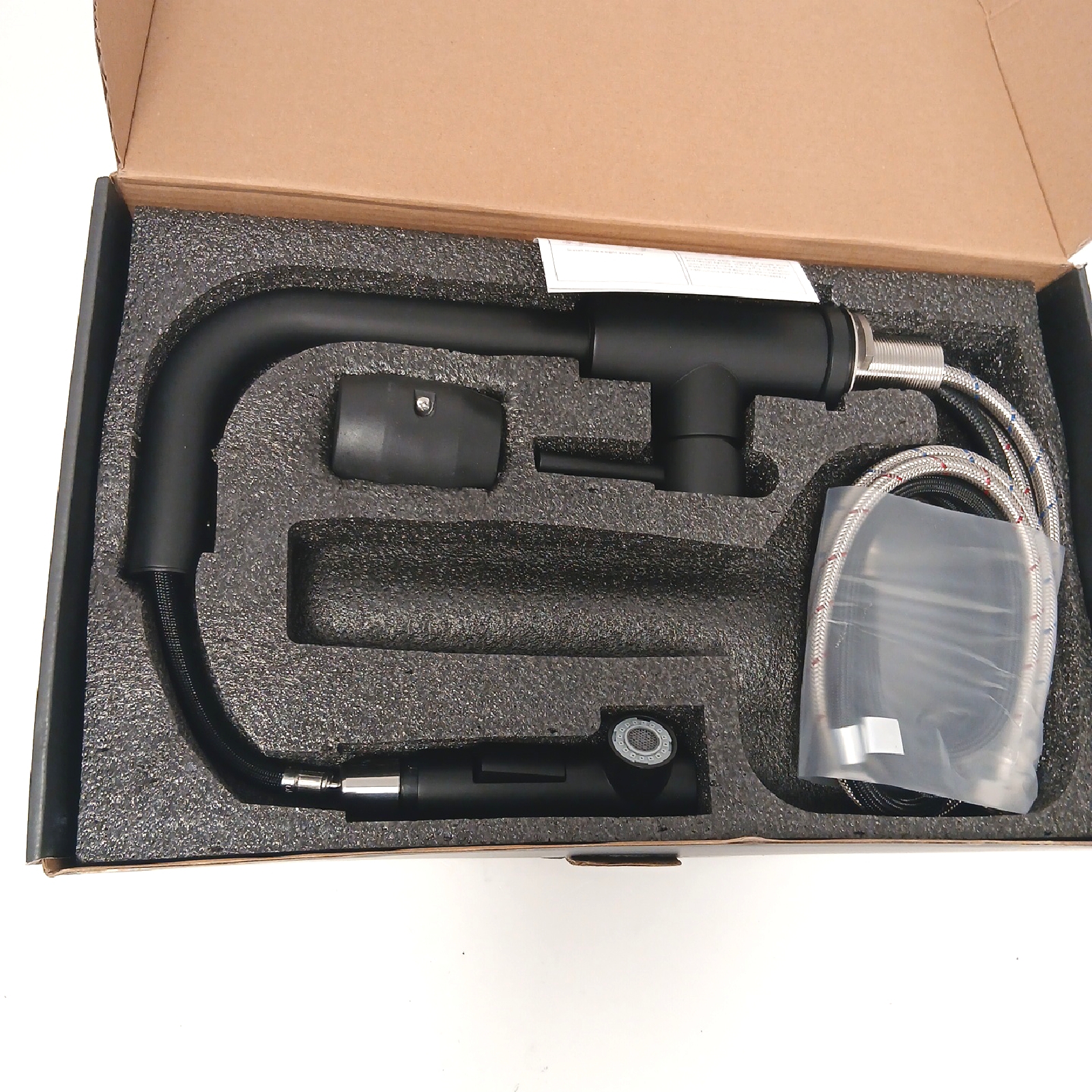 DJS Wasserhahn Küchenarmatur Küche Armatur Schwarz Innovativ Modern Design Eleganz