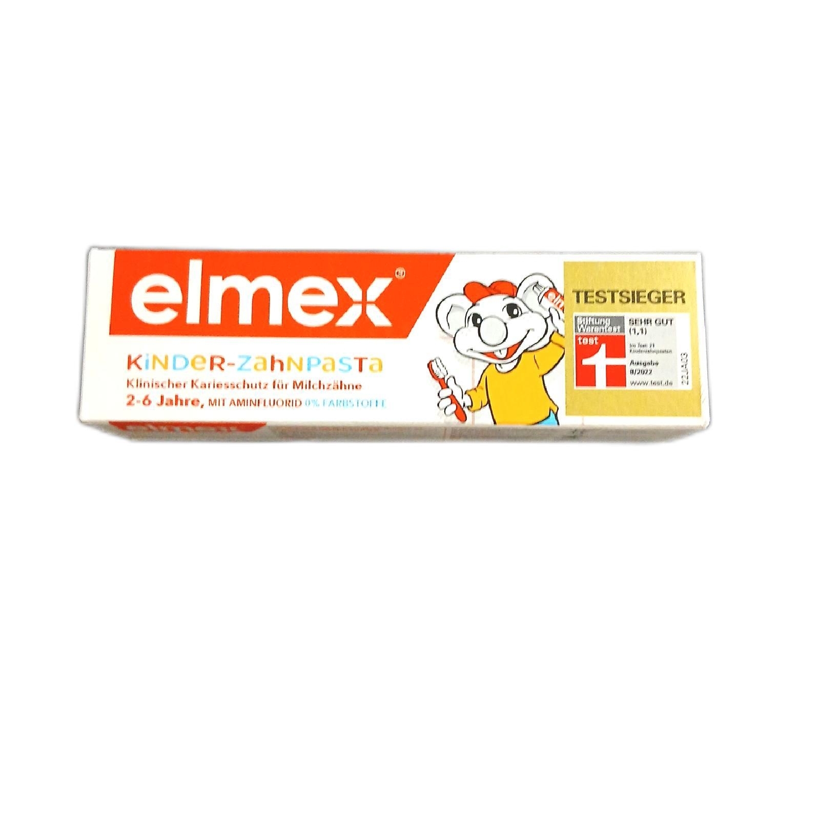 ELMEX, KinderZahnpasta 1 x Zahncreme für Kinder von 26 Jahren, ml (1er Pack), 50