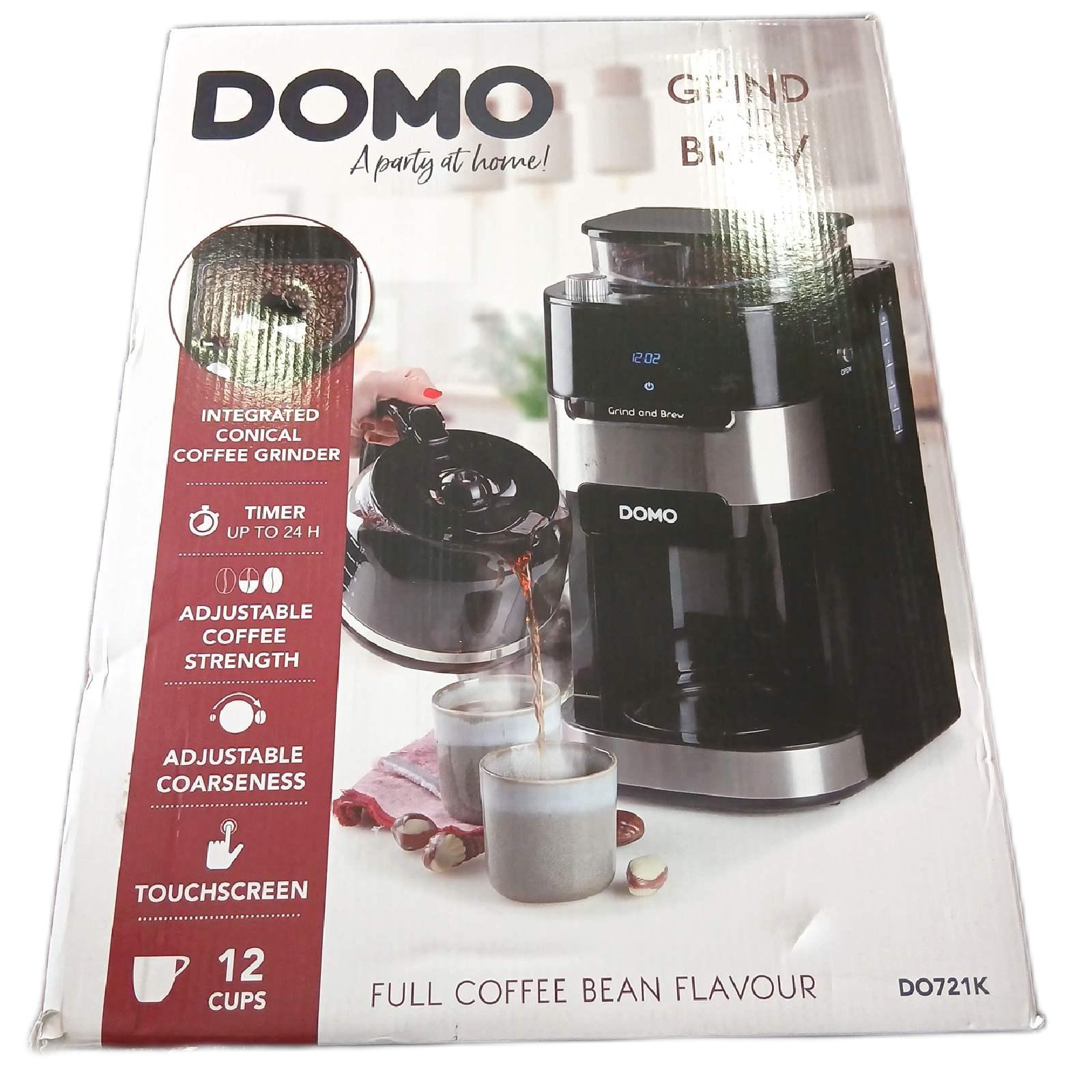 DOMO DO721K Kaffeemaschine 'Grind and Brew' Bean-to-Cup-Funktion - Unvollständig